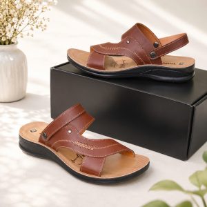 Sandal Nam Da Bò Đế Cao 3.5Cm - 4338 8 4338 1