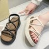 Sandal Nữ 5P Đế Bằng, Nhiều Quai Êm Nhẹ - HT.NeO.5336