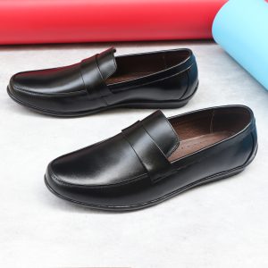 Giày Mọi Nam Da Bò Đai Ngang, Giày Lười Nam Đế Bằng - HT.NeO.5447 10 IMG 7839