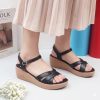 Sandal Nữ Đế Xuống Da Bò, Đúp Đế Cao 6cm – HT.NeO.0054