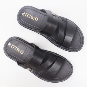 Sandal Nam Da Bò 3 Quai Chéo, Đế Cao Su May Chắc Chắn – HT.NeO.0041 7 Dep sandal nam da bo 18